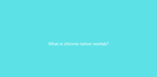 What is chrome native newtab?