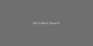 Why is 'Bearer' required before the token in 'Authorization' header in a HTTP request