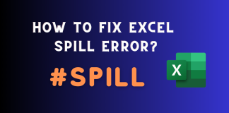 excel spill error