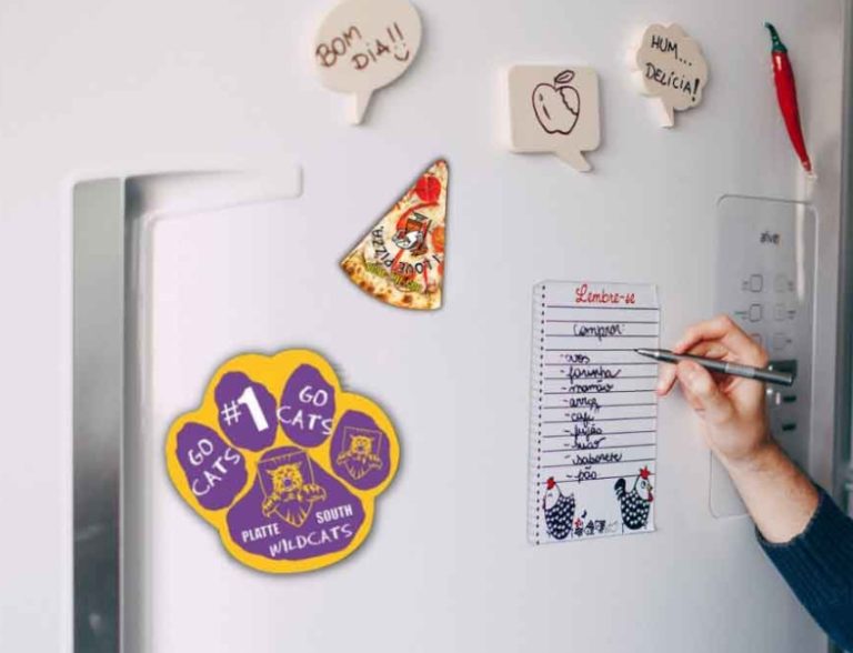 Why do custom fridge magnets only stick on one side?